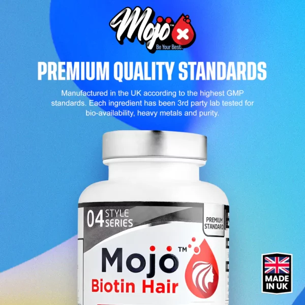 MOJO Biotin Hair Growth Hair Loss B7 Men Womens Beauty Skin Nails Supplement