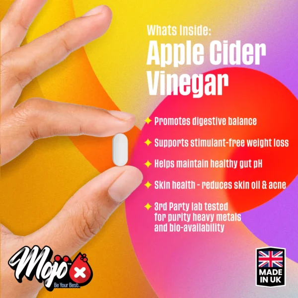 MOJO™ SLIM ACV | Apple Cider Vinegar with Mother | Digestive Enzyme Gut Health Natural Detox Supplement - Image 4