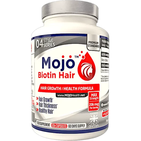 MOJO Biotin Hair Growth Supplement Male Balding Womens Hair Loss