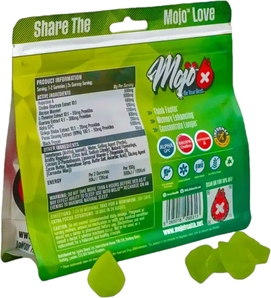 MOJO Kickstart Gummies - Nootropic Huperzine A Alpha GPC