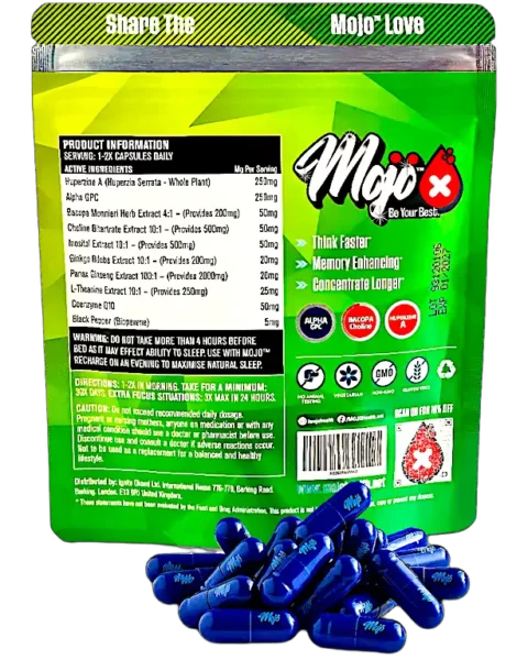 MOJO Kickstart Nootropic Alpha Brain Booster Neurotropic