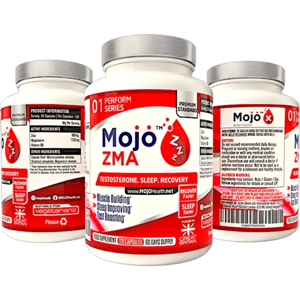 MOJO ZMA Zinc Magnesium B6 Supplement